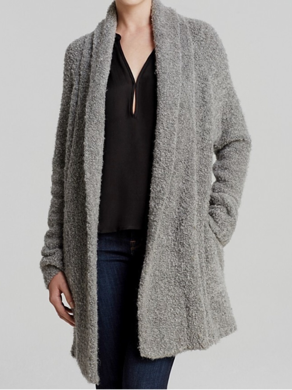 Joie Chunky Wool Blend Sweater Jacket | Women's XS